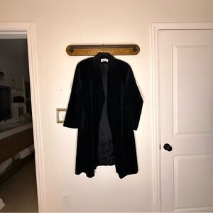 Dumas Black Velvet Coat